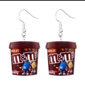 M&M's Chocolate Bucket Earrings